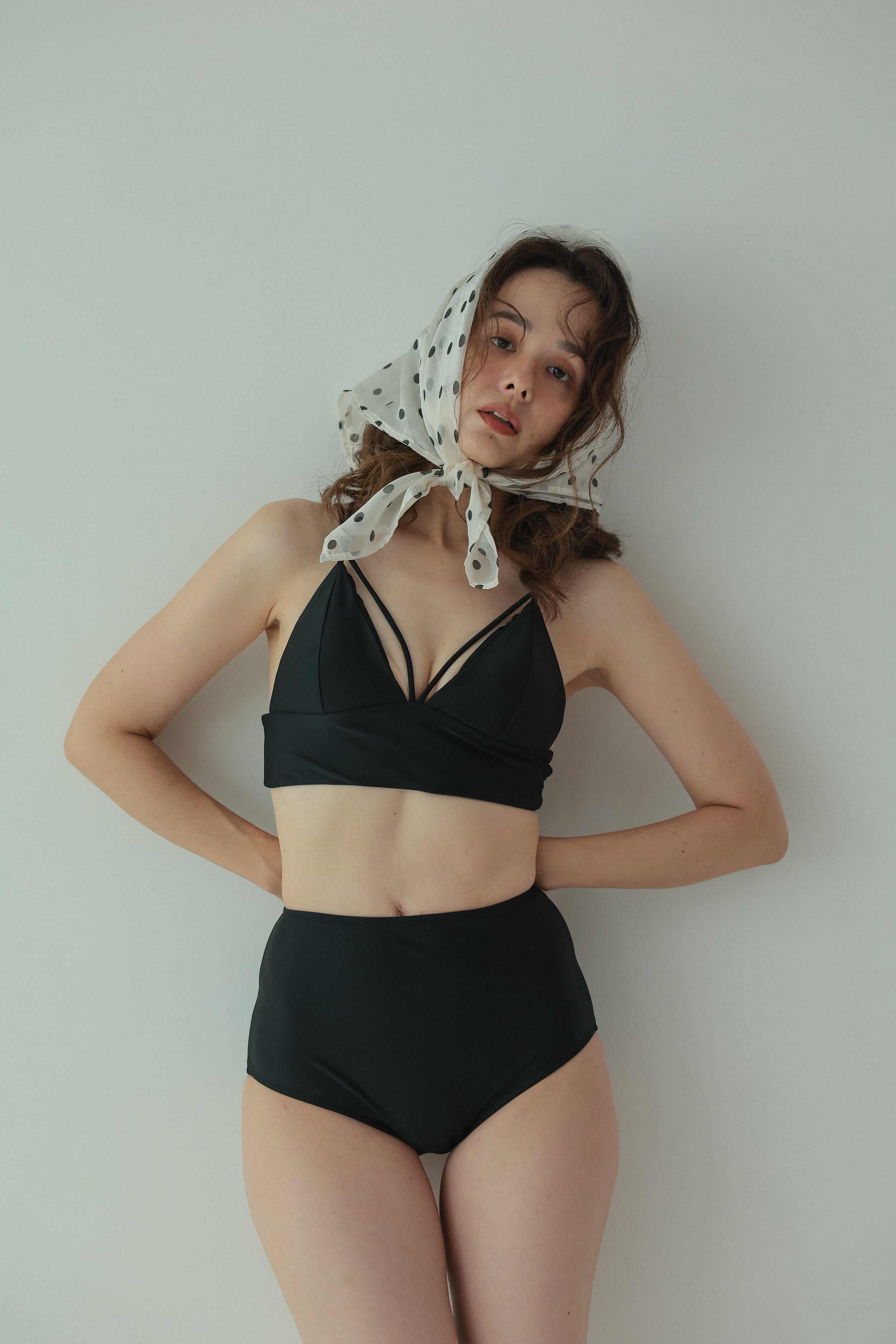 Bustier high-west set (Black) | AnZie