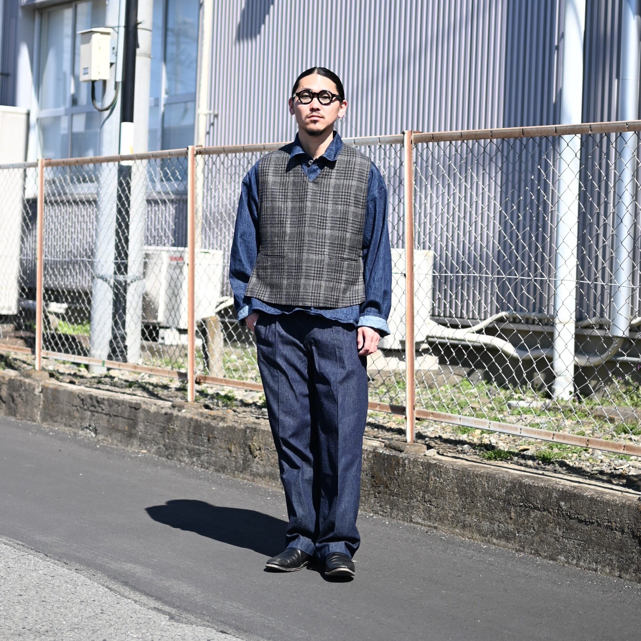 専門 店 クロノス OLD JOE BRAND リネンベスト ブラック Mサイズ 