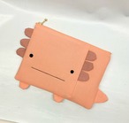 ウーパールーパー　フラットポーチ｜とりさん工房ーかわいいハンドメイドポーチ