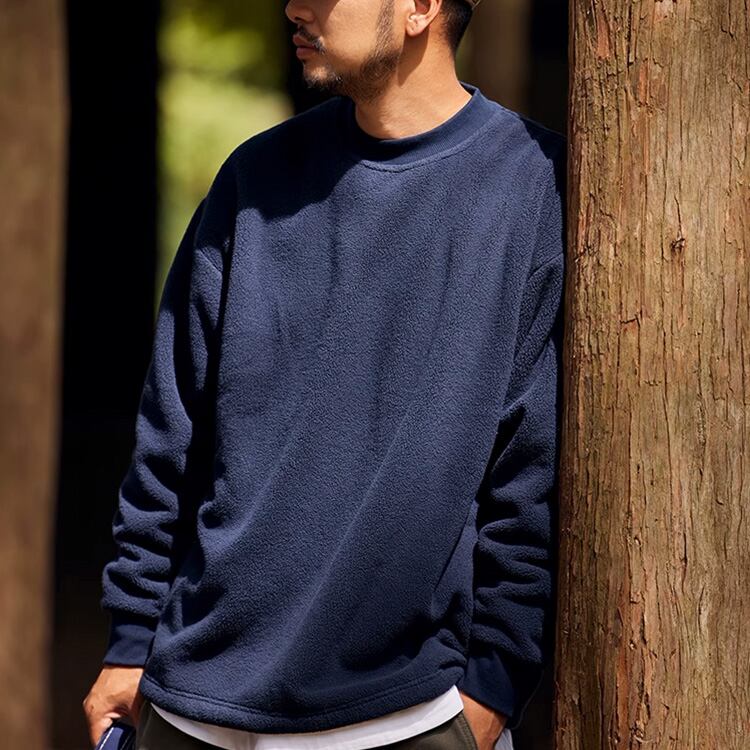 ★PPOLAR FLEECE ROUND NECK SWEATSHIRT　　　A0507