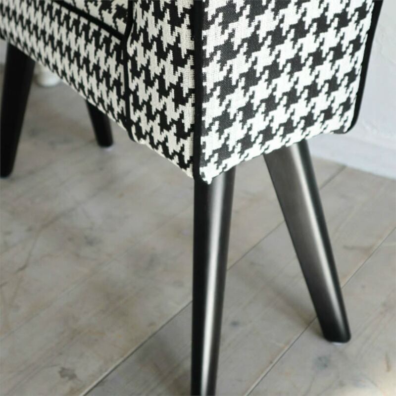 スツール モダンテイスト ベンチ S 椅子 コンパクト 千鳥格子柄 モダン