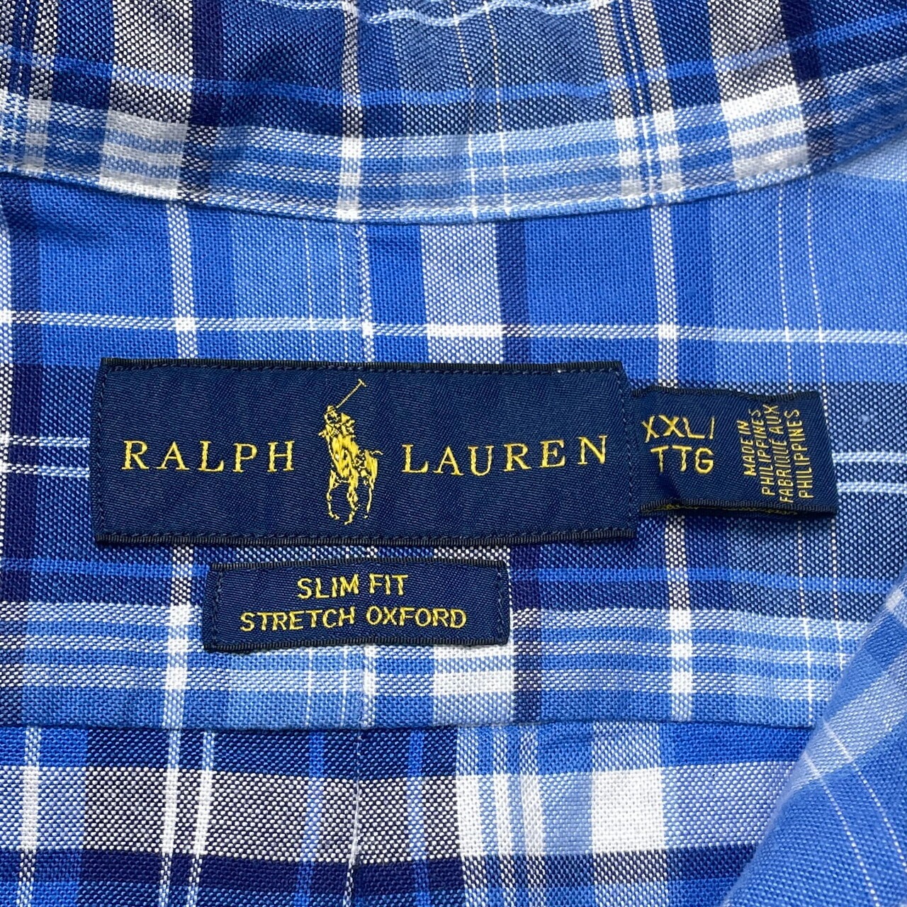 Ralph Lauren ラルフローレン SLIM FIT STRETCH OXFORD チェック柄 