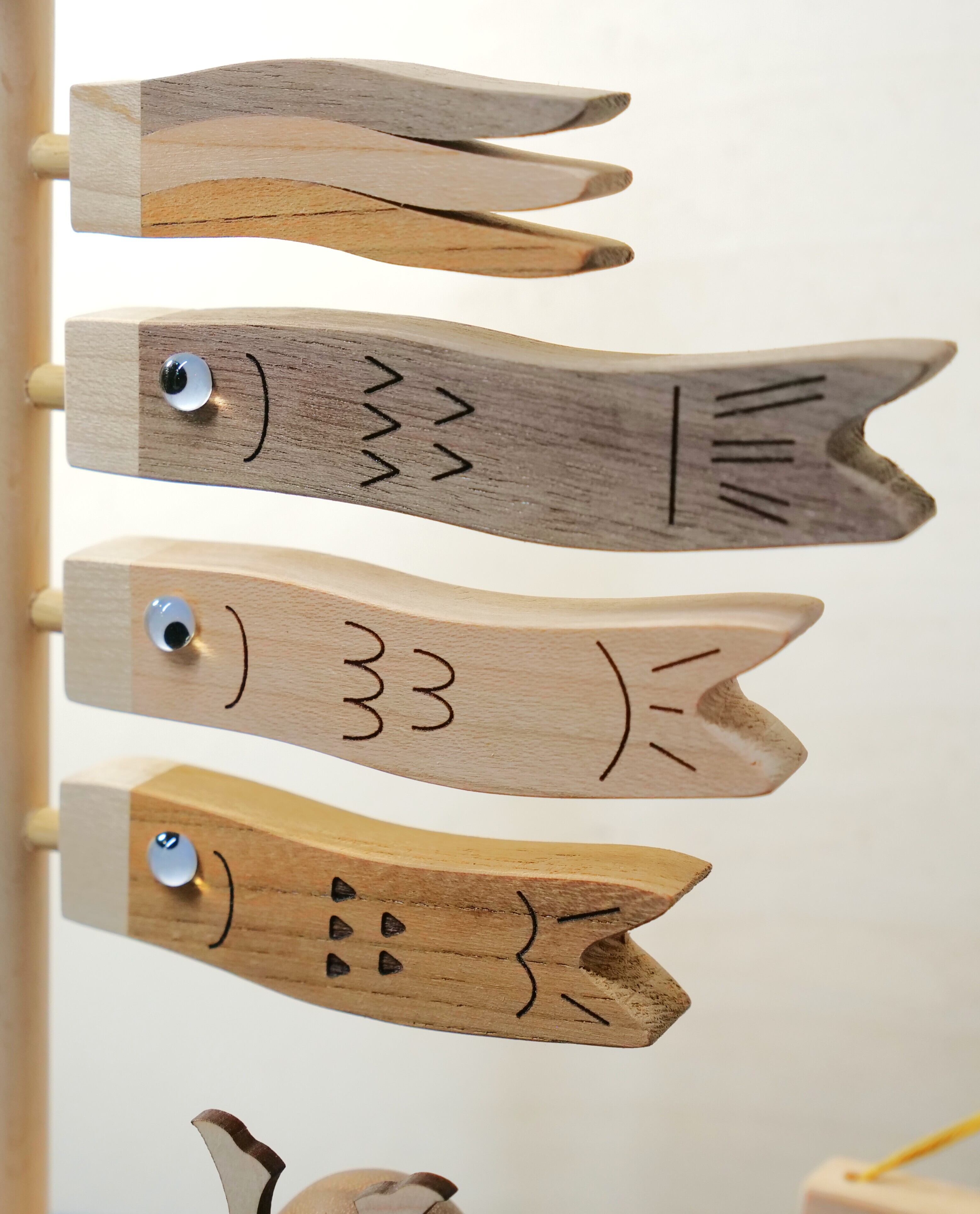 小さな木の五月人形 | wood stock beavers