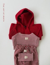 韓国子供服 / 26Autumn / Aosta / キャラメルチェック / 秋服 *S~XXL*