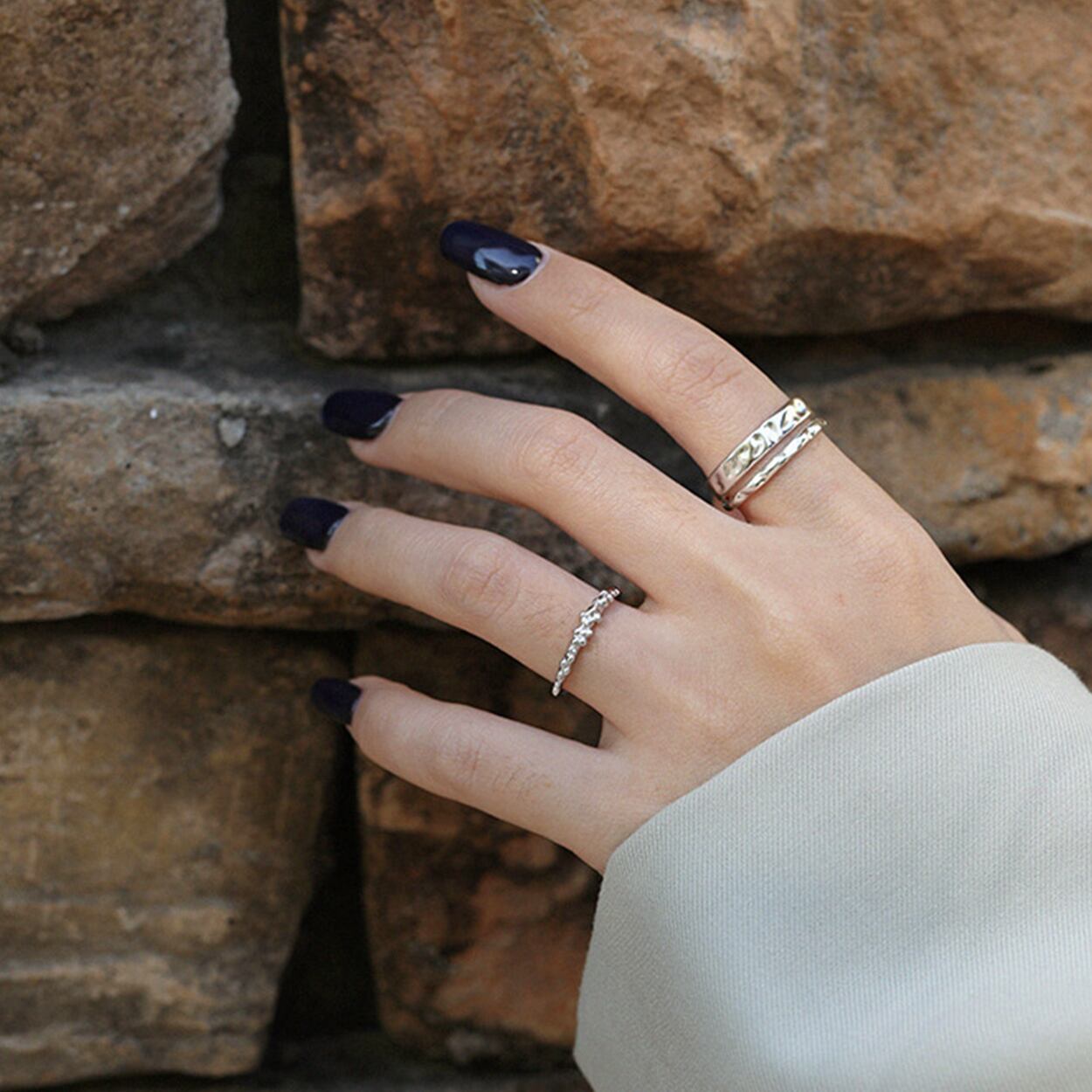 SV925-1107 ring シルバー925 巾着付き シルバーアクセサリー リング