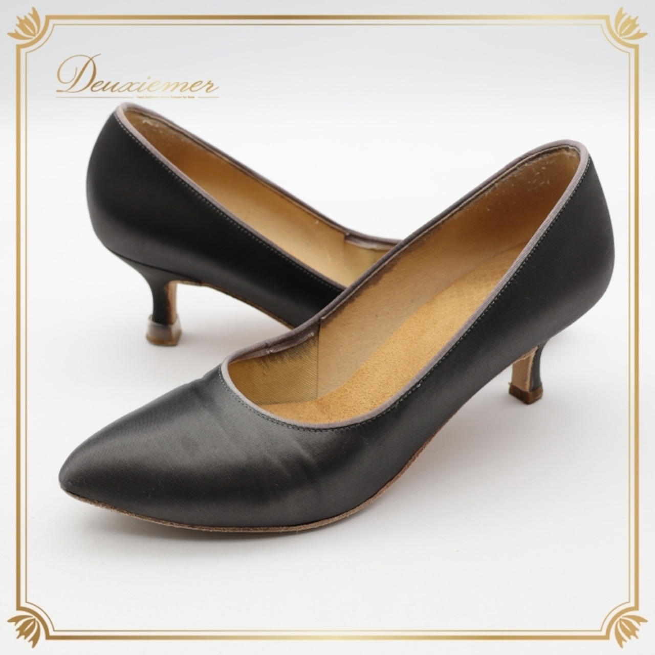 社交ダンス 衣装 スタンダード シューズ ブラック系 SUPADANCE 靴 くつ ヒール レディース 無地 シンプル 黒 光沢 上品 イングランド製 ダンス衣装 練習 レッスン イベント ステージ かわいい 落ち着いた色 華やか パーティー