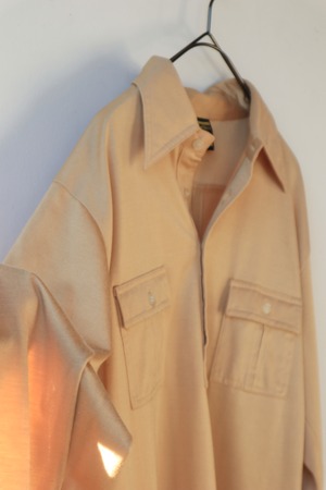 70s polyester cotton polo shirt