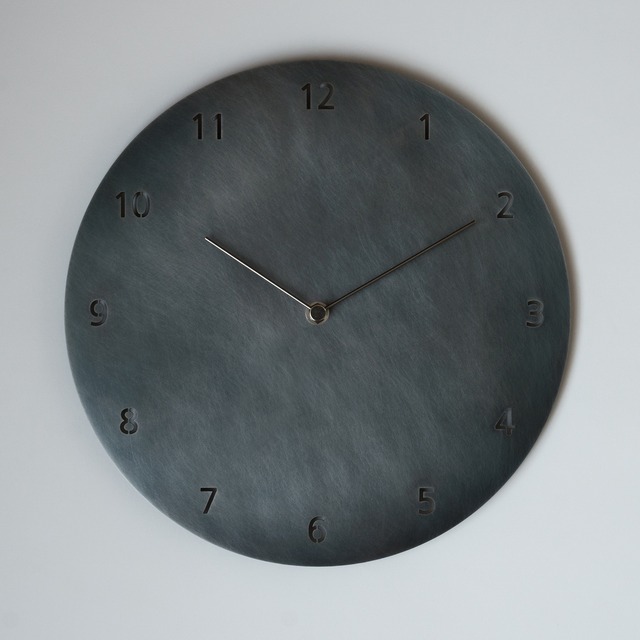 【受注製作】壁掛け時計 ＜タイプ2-300＞ 数字入り / 鉄　minimal wall clock <type2-300 number> / iron