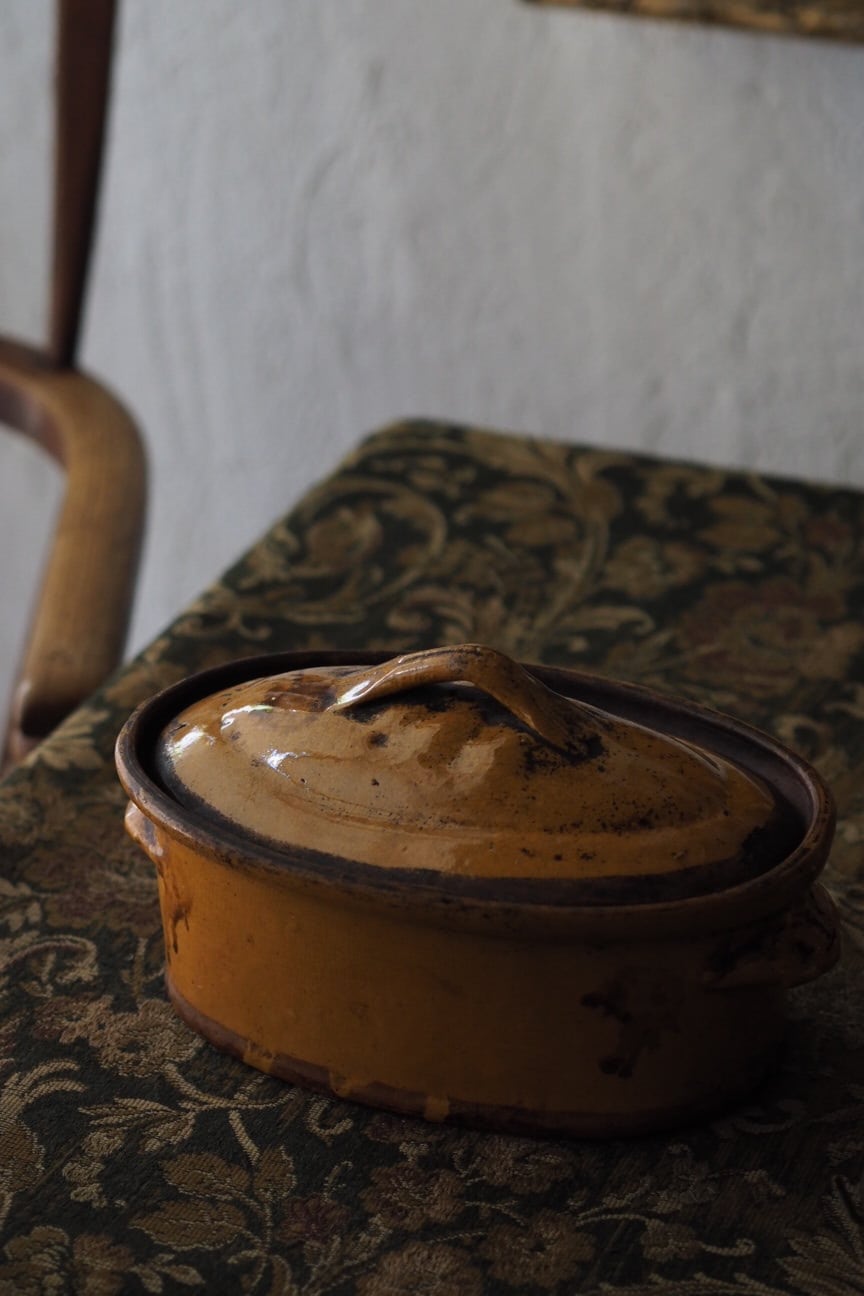 南仏テリーヌポット-antique pottery pot | アンティーク.ヴィンテージ