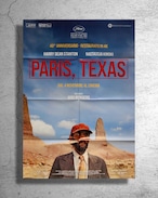 ヴィム・ヴェンダース監督映画『パリ、テキサス Paris,Texas,』イタリア上映時の告知ポスター