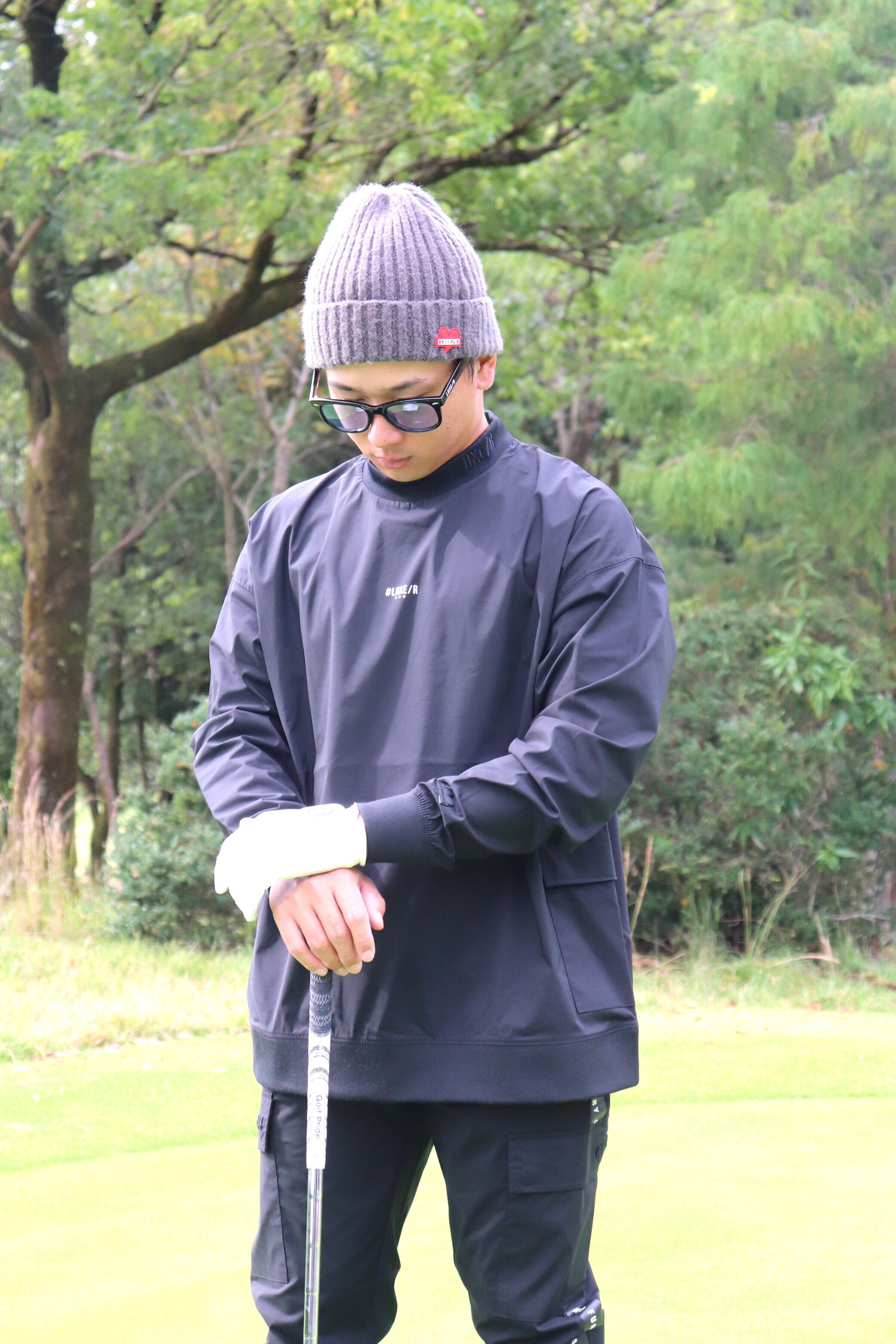 LUXE/R GOLF】45853*撥水加工 ストレッチ ブロード スウェット LUXE/R GOLF】45853*撥水加工 ストレッチ ブロード スウェット
