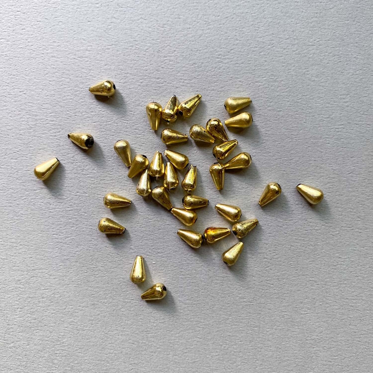 ドロップ型ゴールドビーズパック(30p)