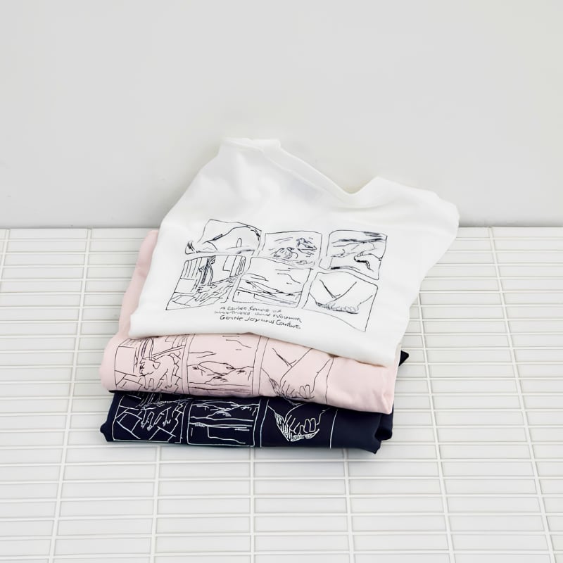 rie_panch1018様専用ページ:《6月20日前後発送・お渡し》【 NOKCHA × Lee Izumida 】embroidery over tee/3colors(unisex) ピンク