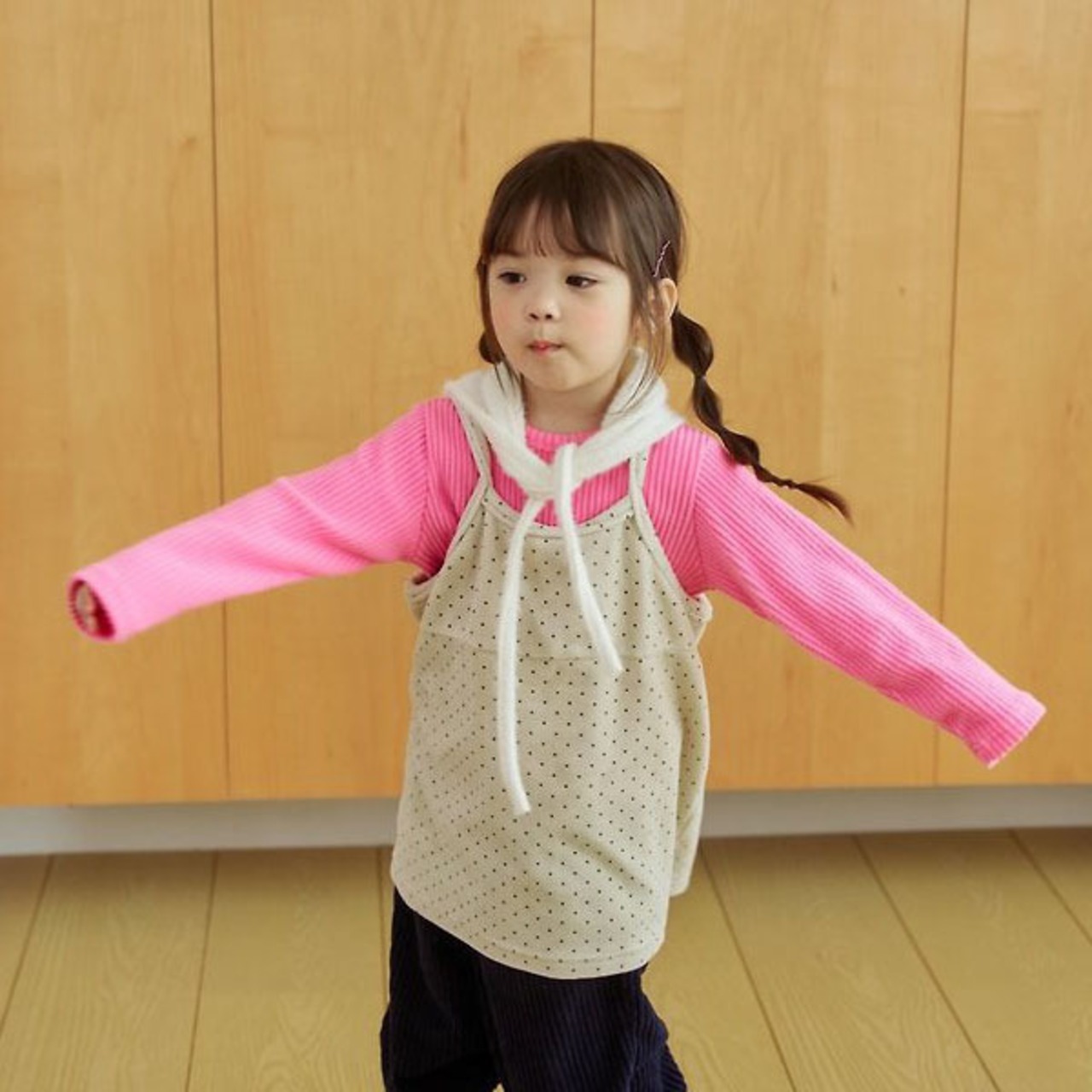 ハンス / Hans / シューティング裏起毛T / 韓国子供服 / キッズ / 26winter〖取寄〗*XXS~JS*