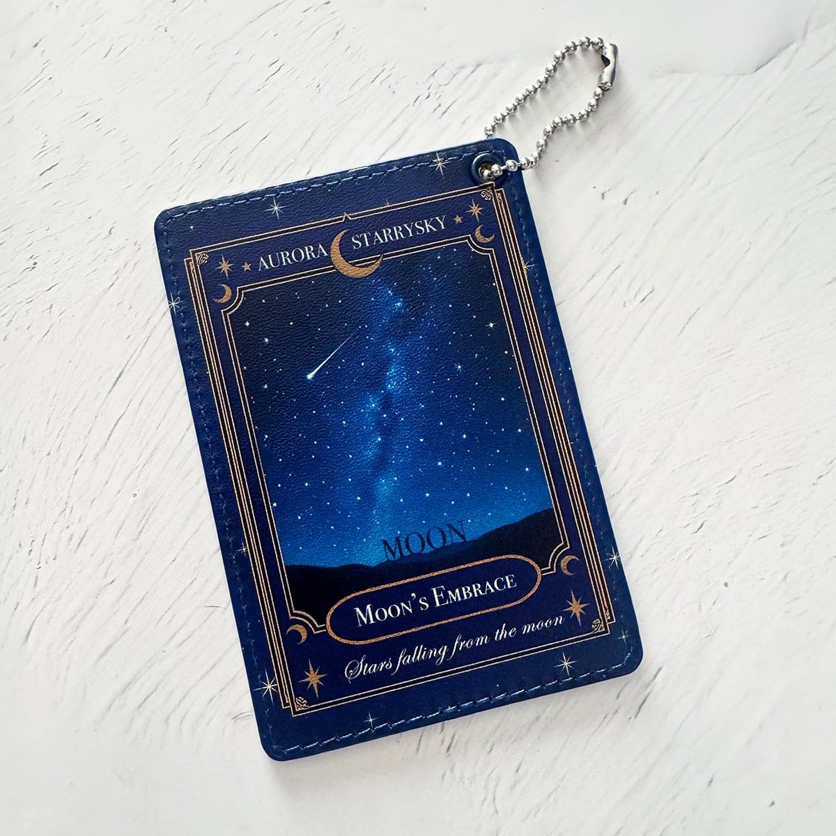 SALE】パスケース（小）星空香水瓶 リールストラップ付き | 定期入れ