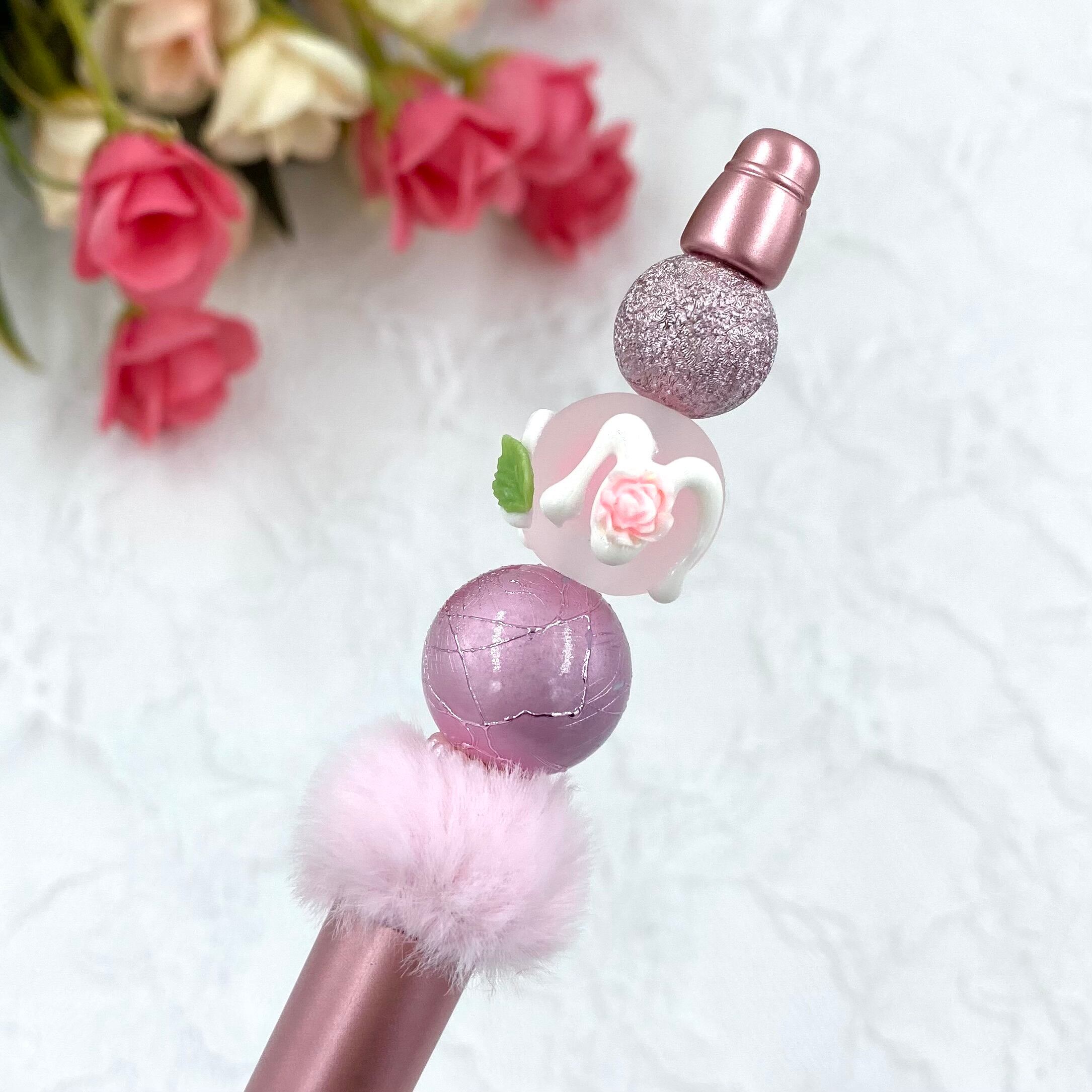 sale‼️N3400 カスタムボールペン 薔薇ビーズ 蝶々 再販なし！ sale‼️N4042 カスタムボールペン 薔薇ビーズ リボン 再販なし