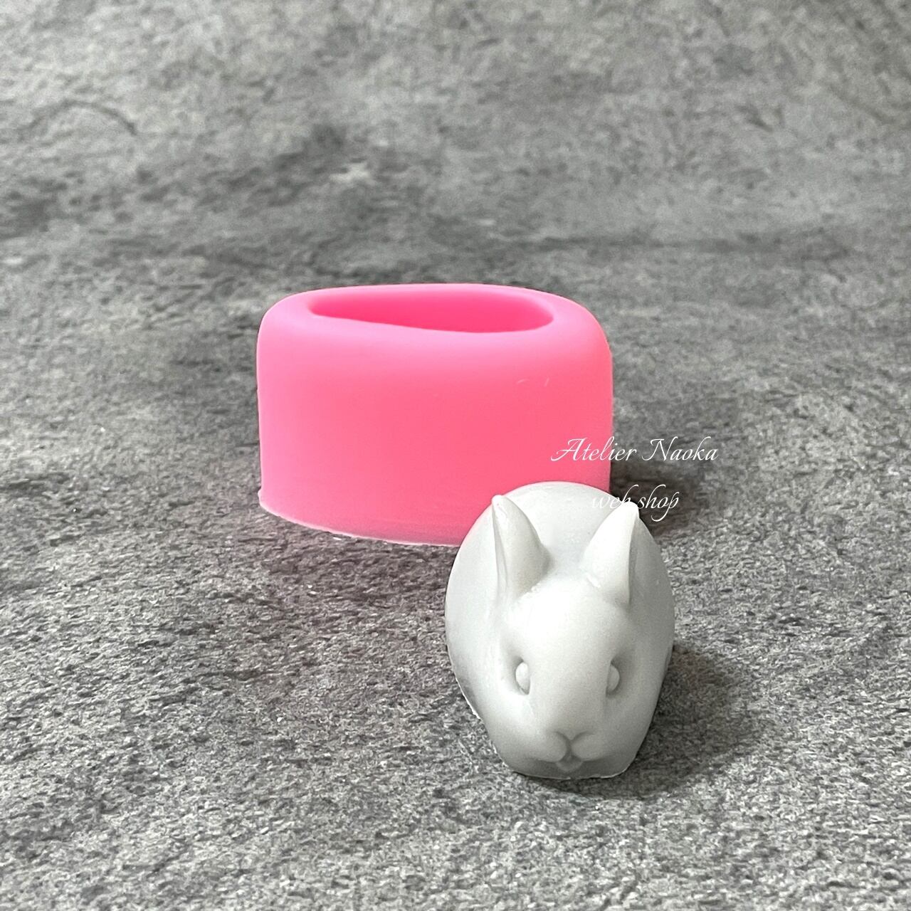 うさぎ(立体)b シリコンモールド | シリコンモールド・クレイクラフト