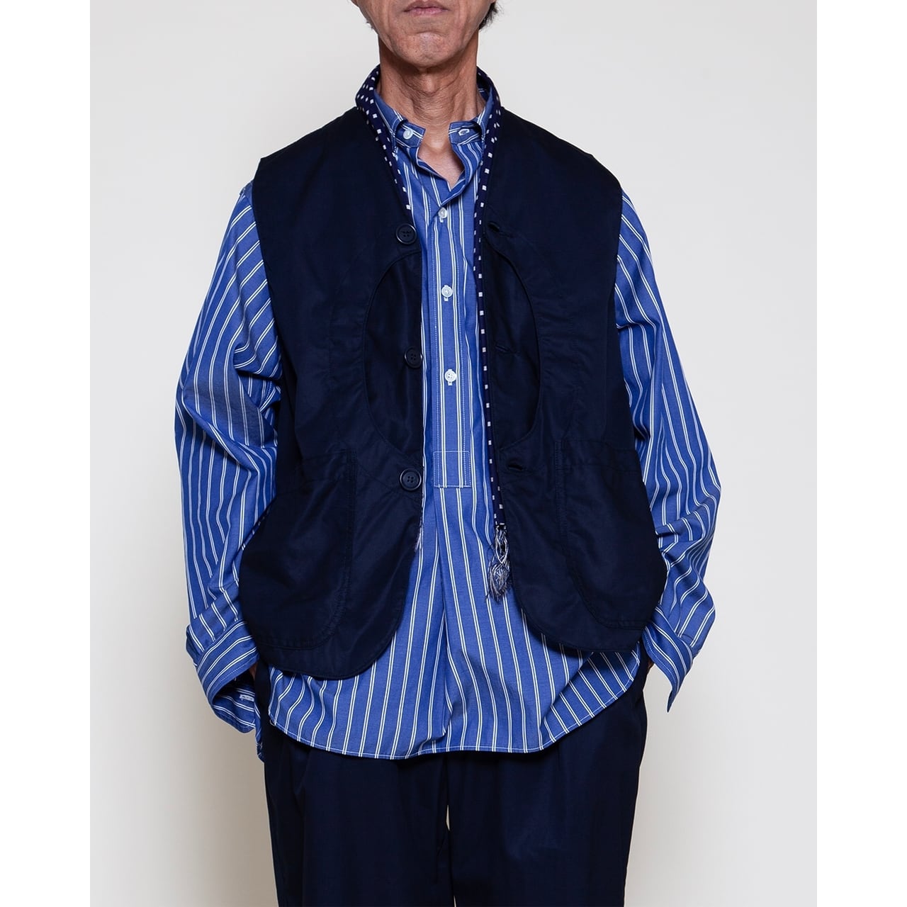 THE CORONA UTILITY / GAME VEST High Density Chambray Gabardine