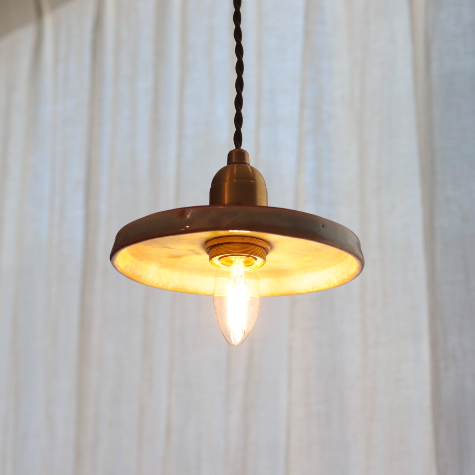 照明】信楽焼シェードのペンダントライト パン/S | ジーフラット