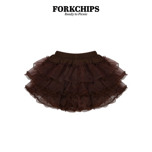 FORK CHIPS［取寄］caramel cancan skirt 26spring 카라멜캉캉스커트