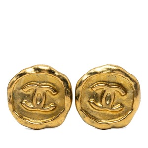 シャネル ココマーク ヴィンテージ イヤリング 95P ゴールド メッキ レディース CHANEL 【中古】