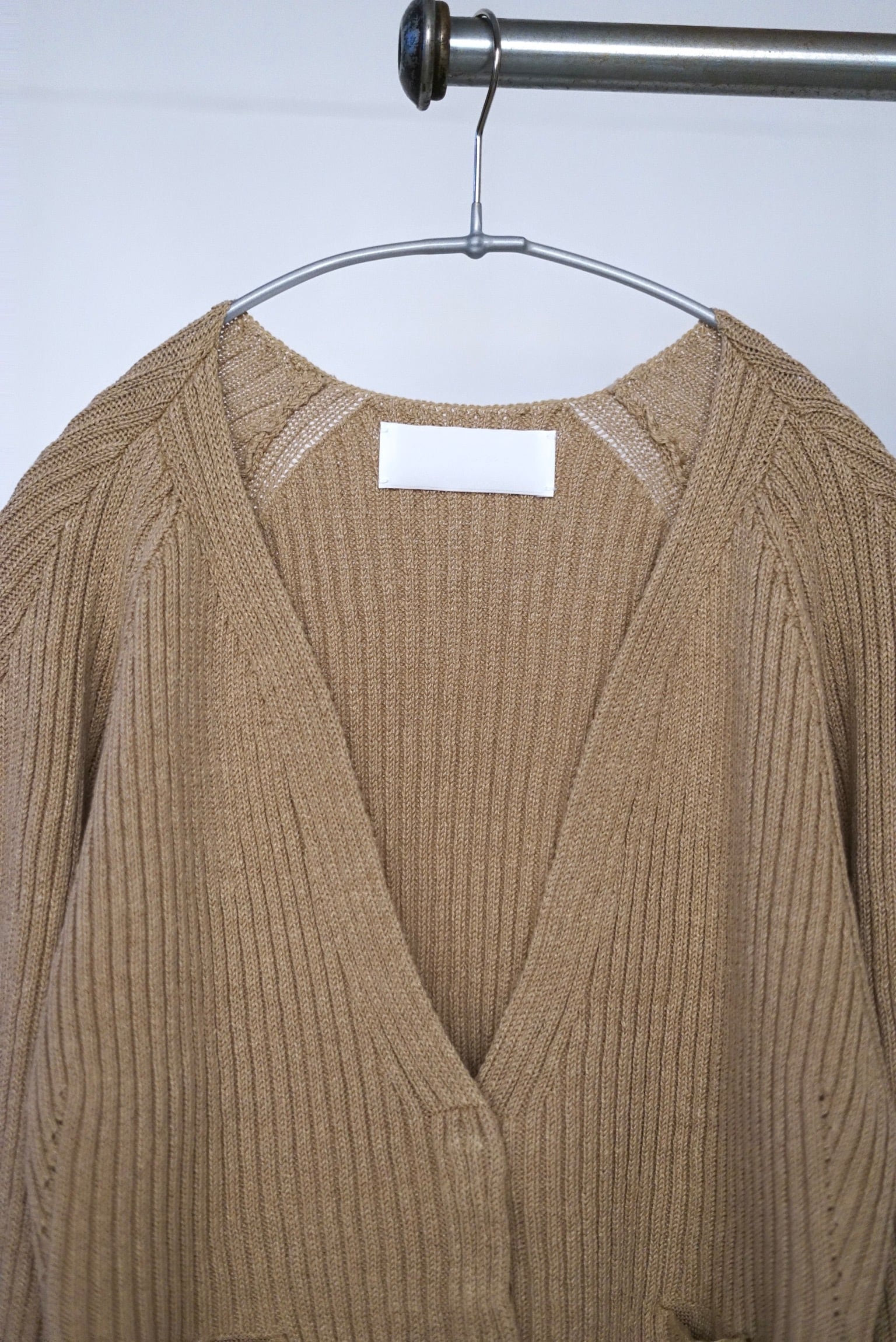 【Mame】Washable Linen Knitted Cardigan