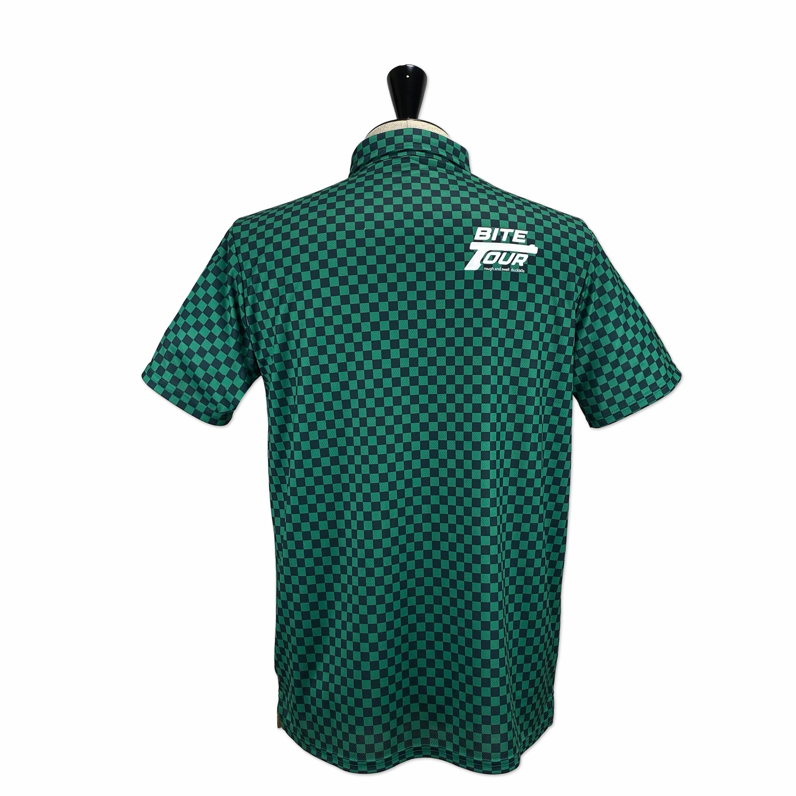 rough & swell】《MEN'S》CHECKER POLO (GREEN) | Sandy GOLF