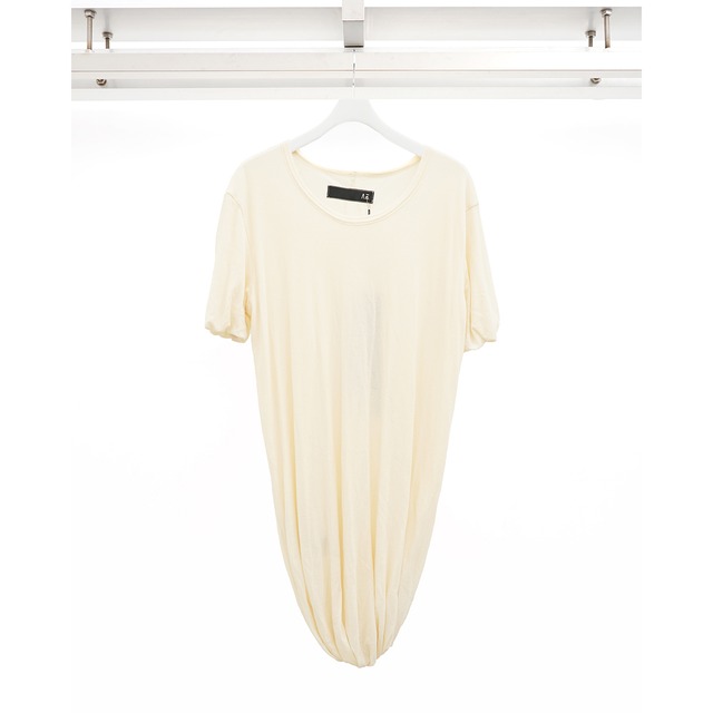 [A.F ARTEFACT] (エーエフアーティファクト) ag-13083 Twist Layered Tee (Cream)