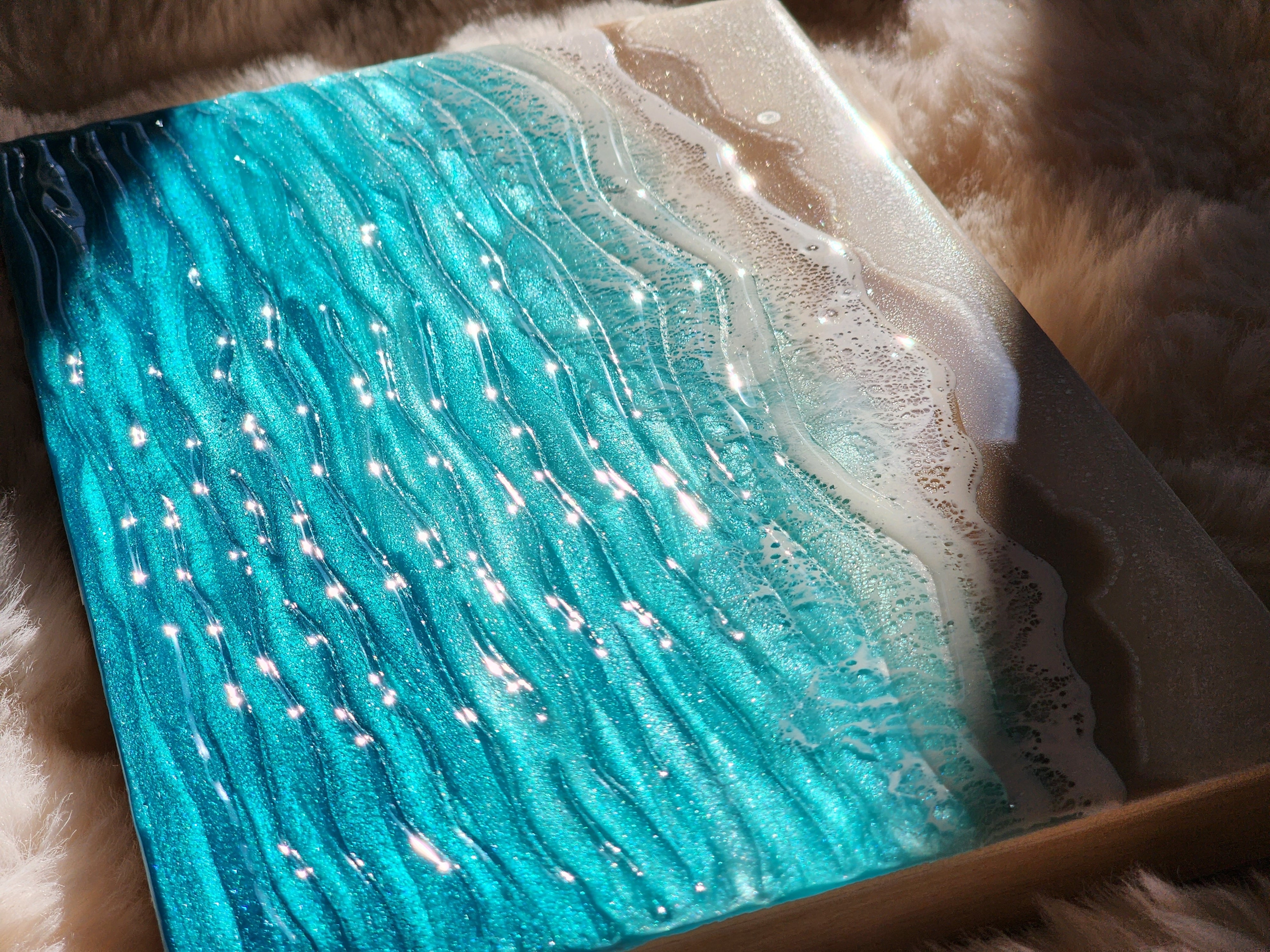 455.オーシャンレジンアート 波紋アートSMパネル