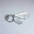 キーホルダー 尾長 +