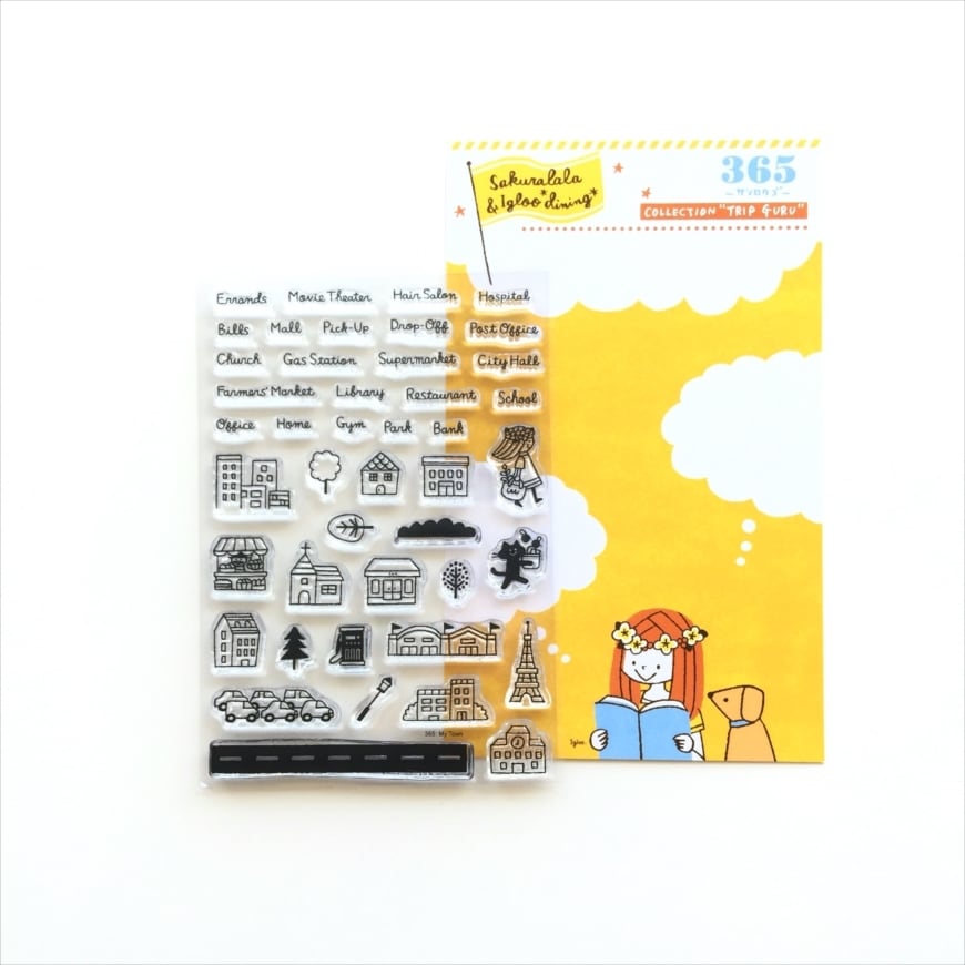 いろいろ クリアスタンプ バラ売り 第4弾！ sakuralala クリアスタンプ -Daily- 365002 | パピアプラッツBASE店