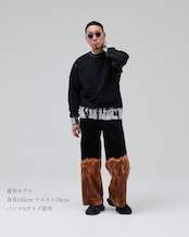タイダイコーデュロイワイドパンツ ”裾に火がつく”