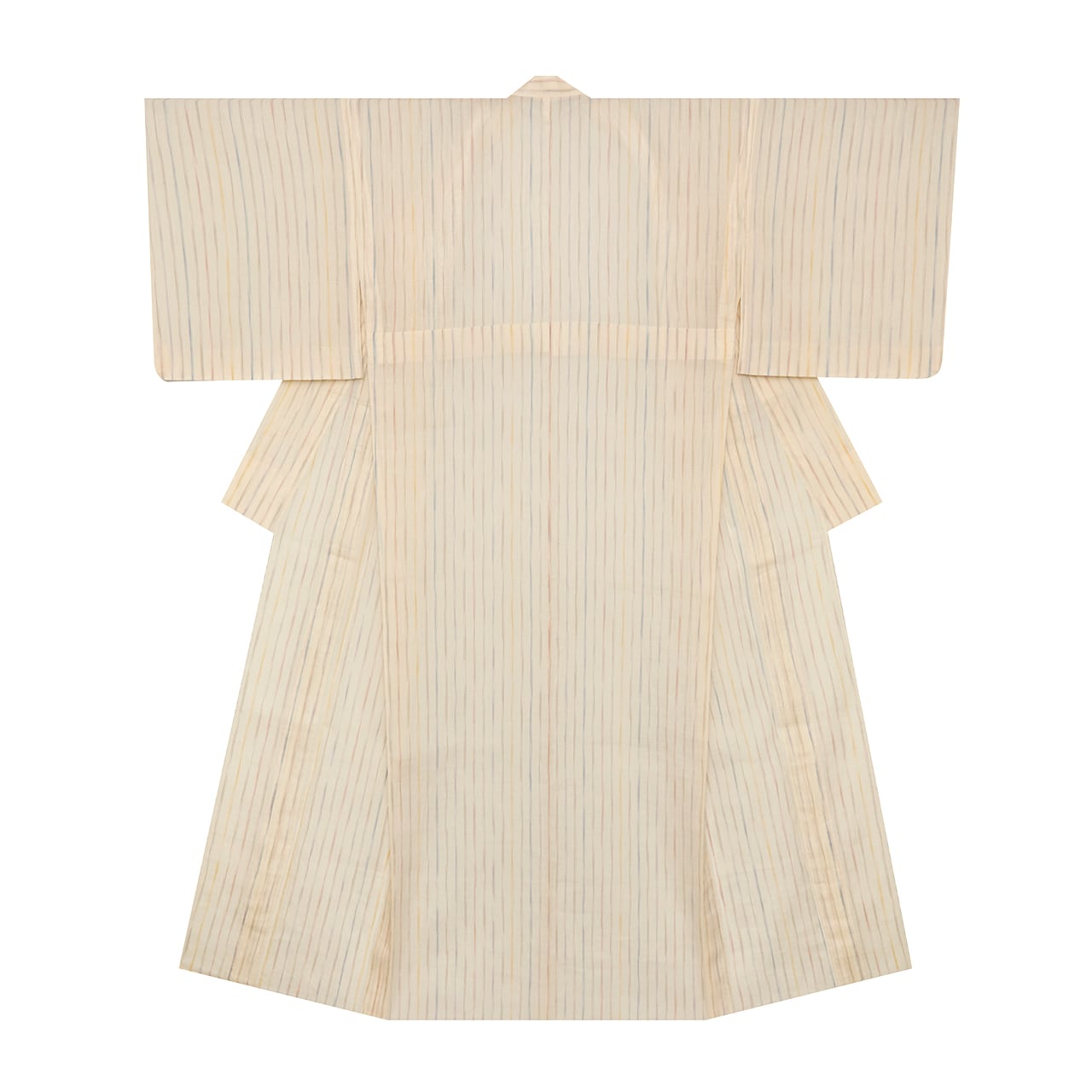 多色使い縞模様 小千谷ちぢみ 麻単衣着物【未着用品】 | かわの屋