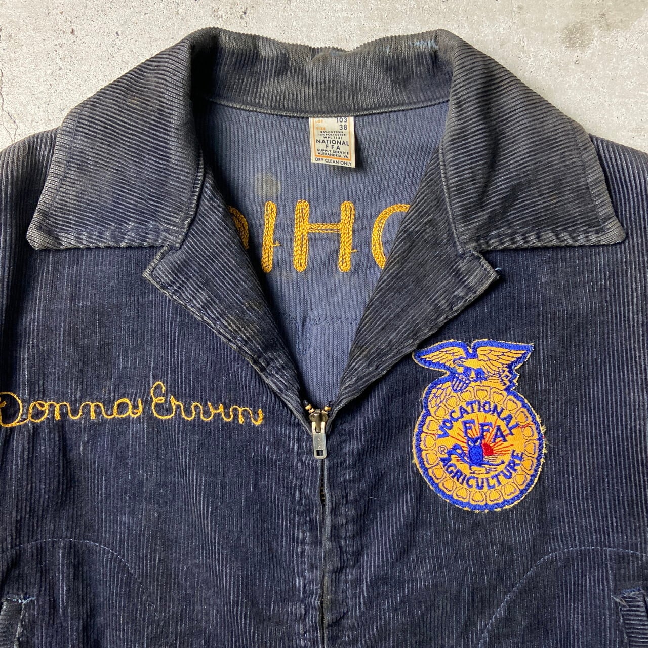 60〜70年代 FFA アメリカ国立農業学校 ファーマーズジャケット 38 ...