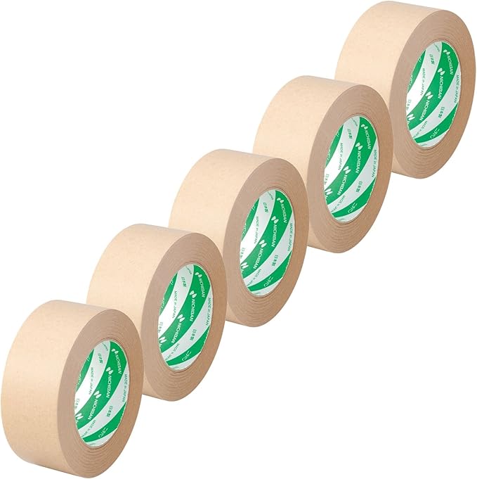 ニチバン 布粘着テープ 50mm×50m 黄土　18巻セット ニチバン クラフトテープ 5巻入 50mm 50m KF37-5P 黄土 | ryouhinshop