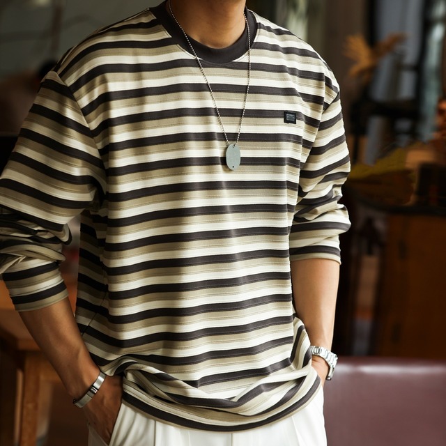 ボーダーロングスリーブTシャツ 220143