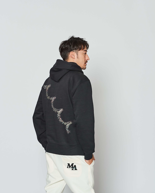 【LIMITED】muta MARINE × ACANTHUS スプラッシュロゴ スウェットパーカー