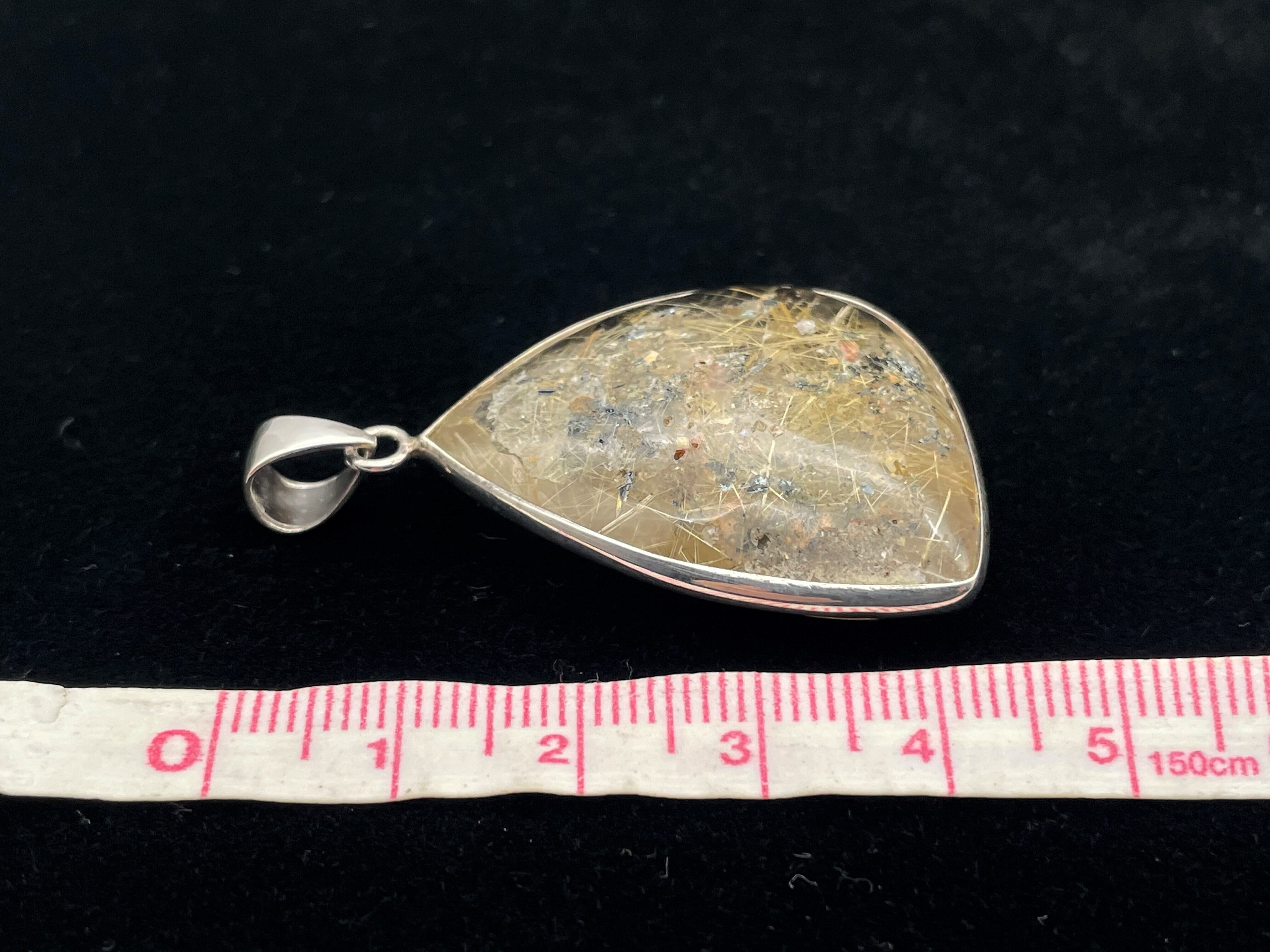 シルバー925ペンダントトップ（ガーデンルチルクォーツ） | DantaliaN