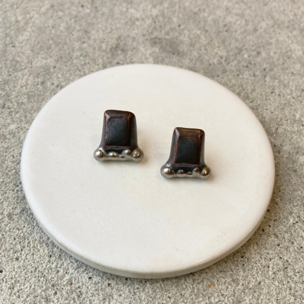 タイルの雫　ピアス/イヤリング