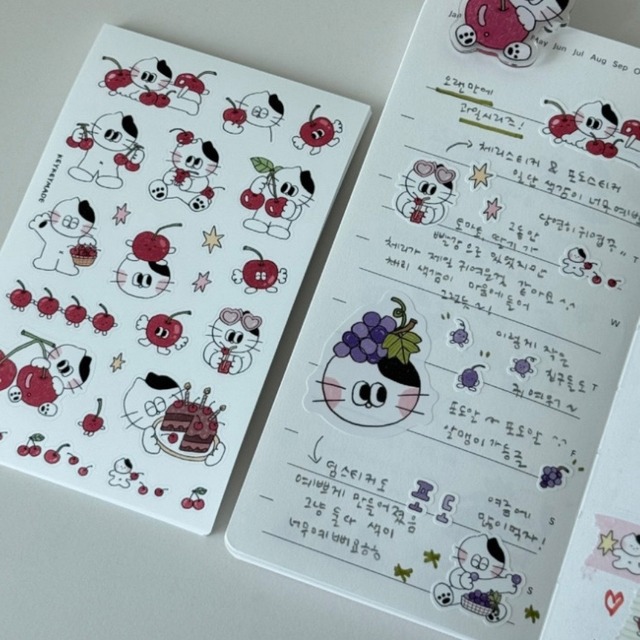 ★予約 KEYKEYMADE 〔sticker -さくらんぼ-〕