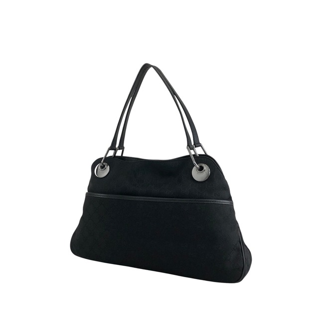 GUCCI グッチ GG ショルダーバッグ ブラック ロゴ キャンバス ワンショルダー vintage ヴィンテージ オールド nwnyi4