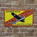 ボンバー ビア(BOMBER BEER KEEP'EM FLYING!)ビンテージ加工 アメリカンブリキ看板