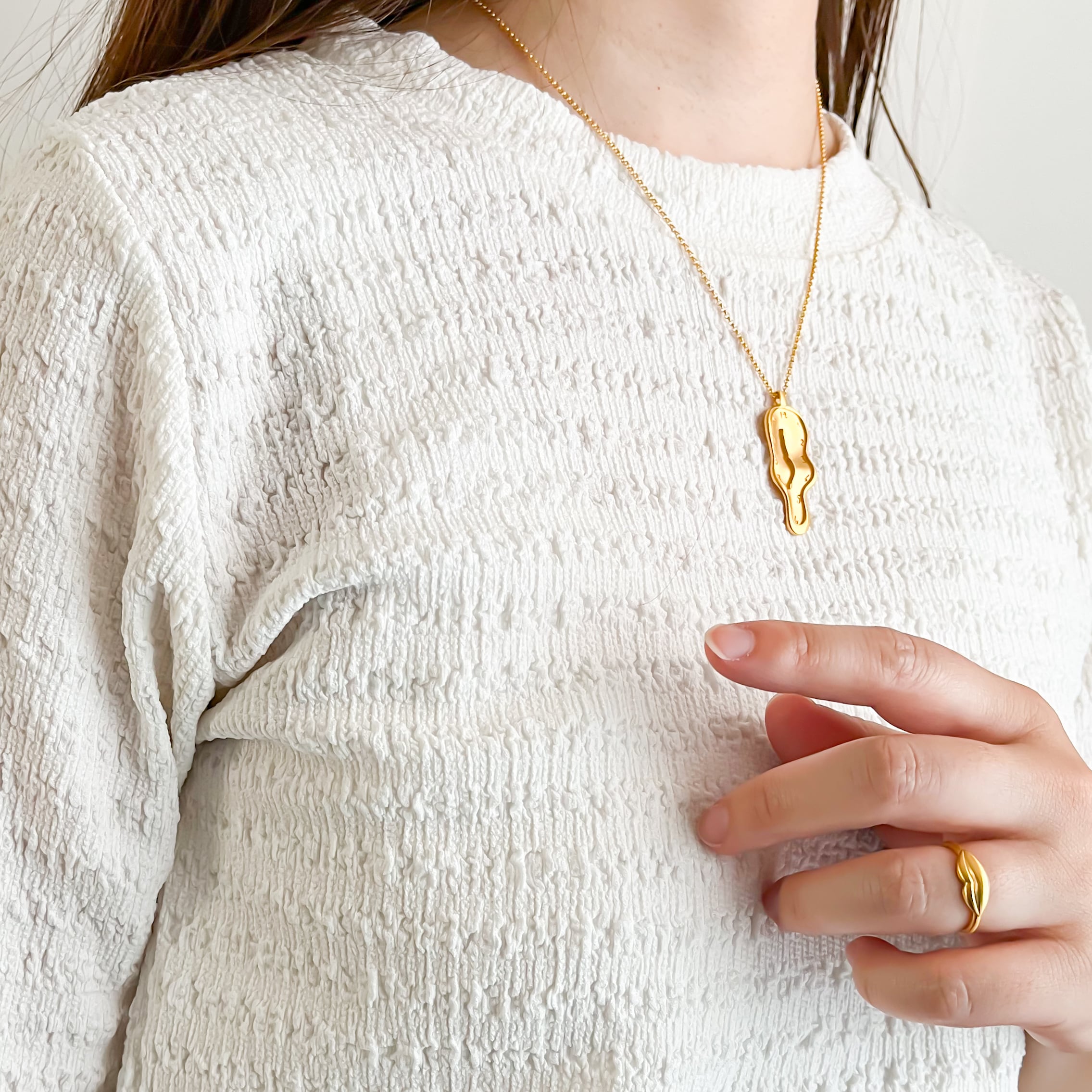 WEB限定】ダリ ネックレス 記憶の固執 ゴールド | hmm, by 東京都