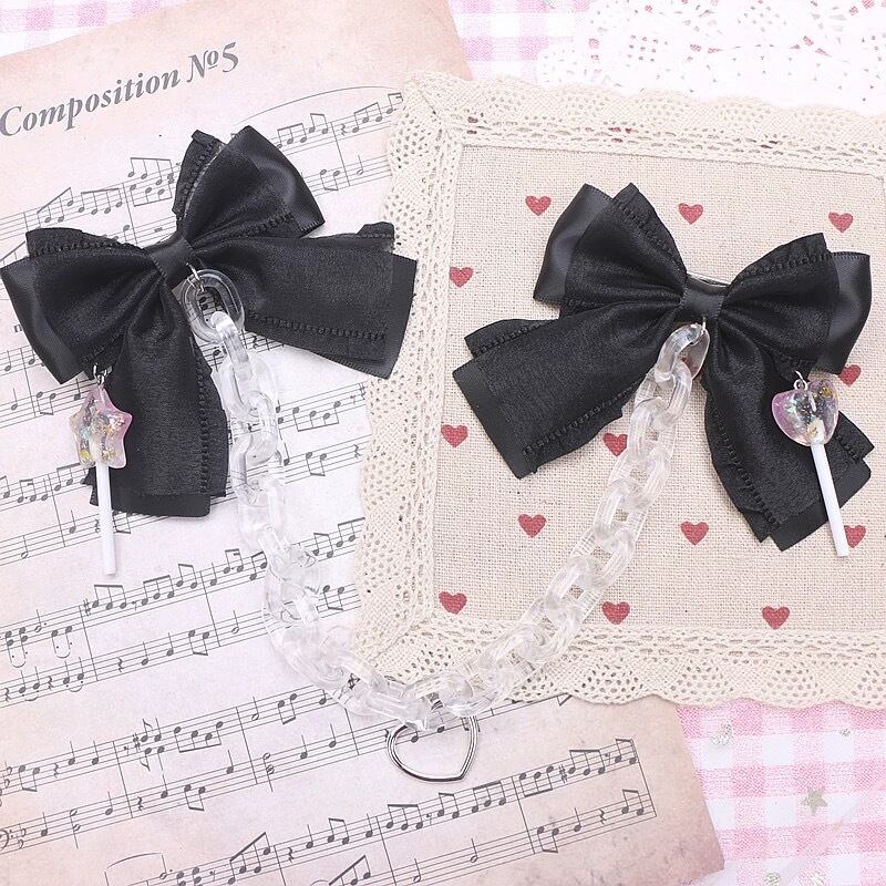 お取り寄せ】サブカル 天使界隈 クリアチェーン リボン ヘア