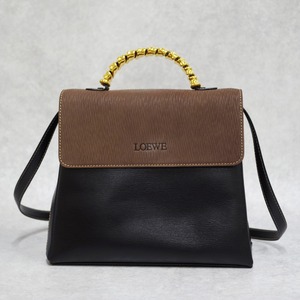 LOEWE ロエベ ベラスケス 2WAYバッグ ブラック ブラウン