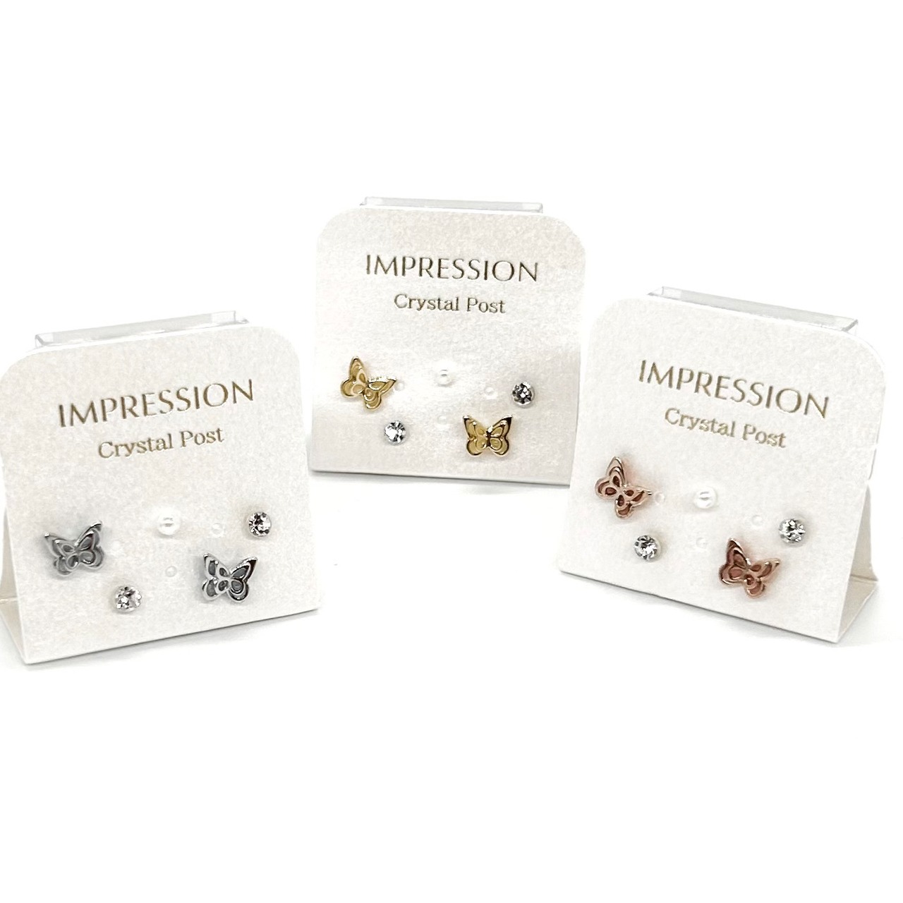 樹脂ポストピアス：パピヨンエポ　IMPRESSION