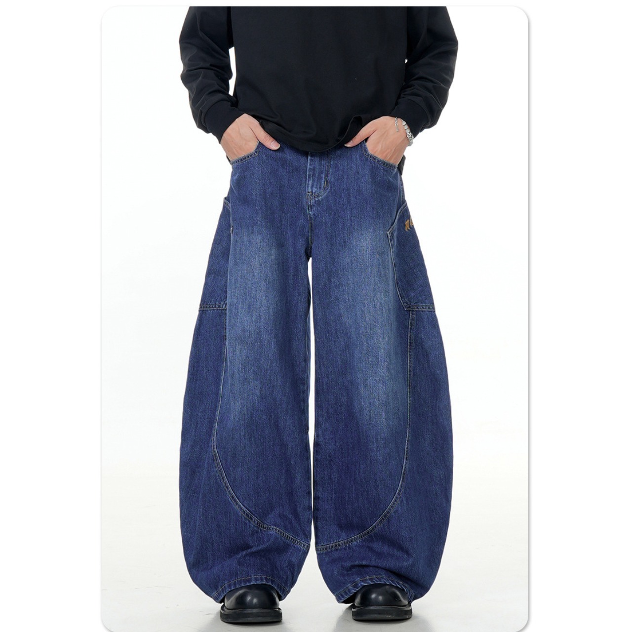 ワイドデニムカーゴパンツ　TB1792・画像4