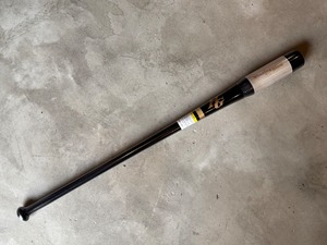 【Hi-GOLD】木製スケルトンノックバット（硬式・軟式）ブラック89cm