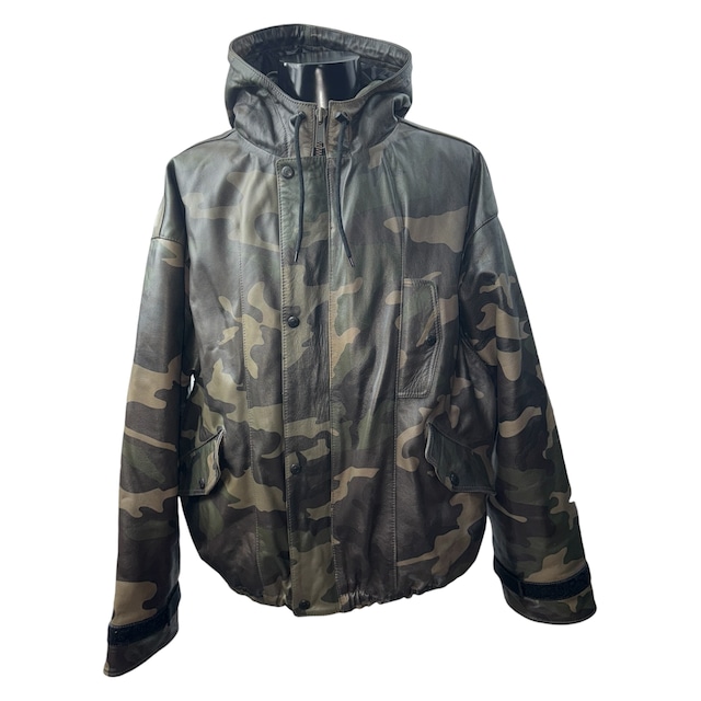 【SUPREME × MARITHE + FRANCOIS GIRBAUD】シュプリーム Hooded Leather Flight Bomber Jacket "Camo"