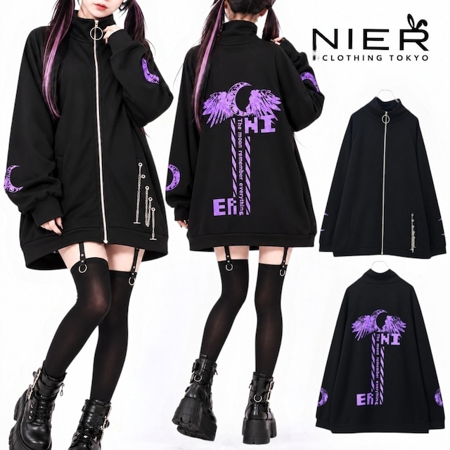 《10/16日新作目玉大特価55%OFF》PURPLE MOON WING LONG ZIP OUTER